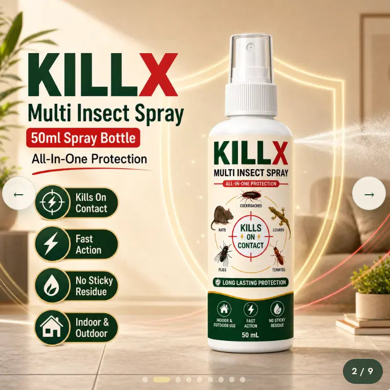 Killx Multi Insect Spray, 3 x 50 ml Bottles